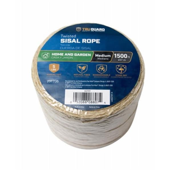 Mibro Group MIBRO Group 231735 1-Poly x 1500 ft. Tru-Guard Natural Fiber Twisted Sisal Twine 231735 - main